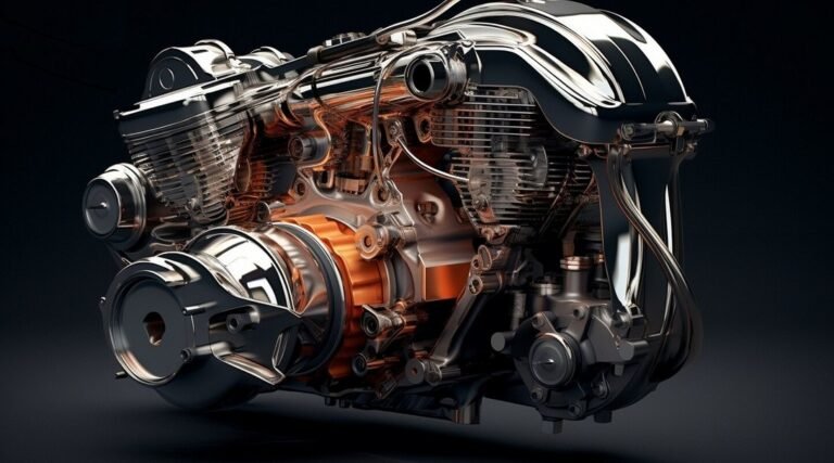 an image showing a motorcycle engine