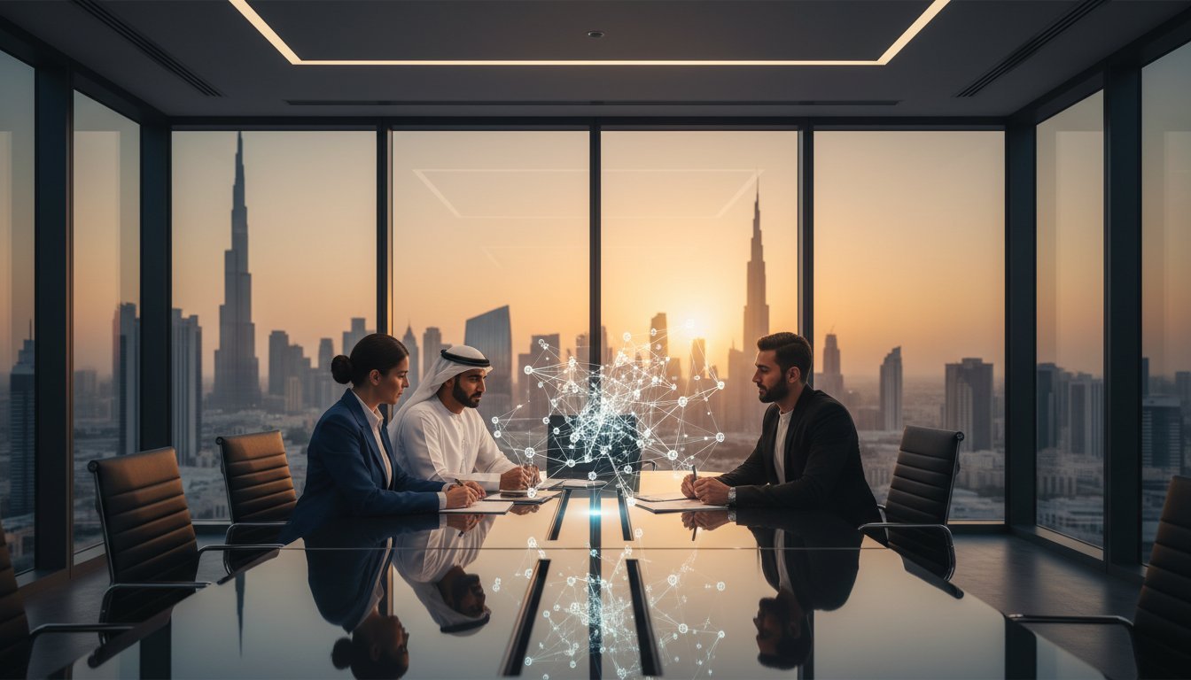 reunión de empresarios en dubai